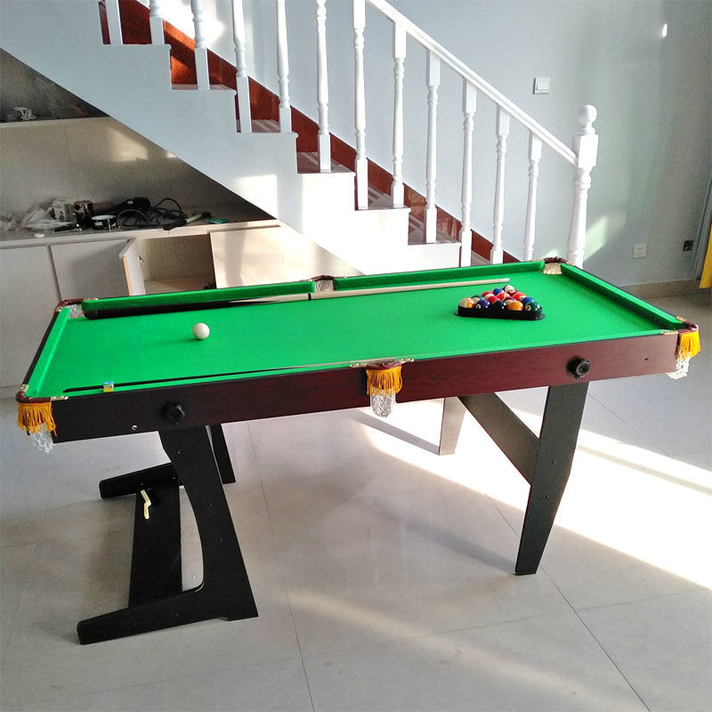 儿童台球桌台球桌家用儿童小型桌球台美式黑八免安装可折叠式乒乓球桌