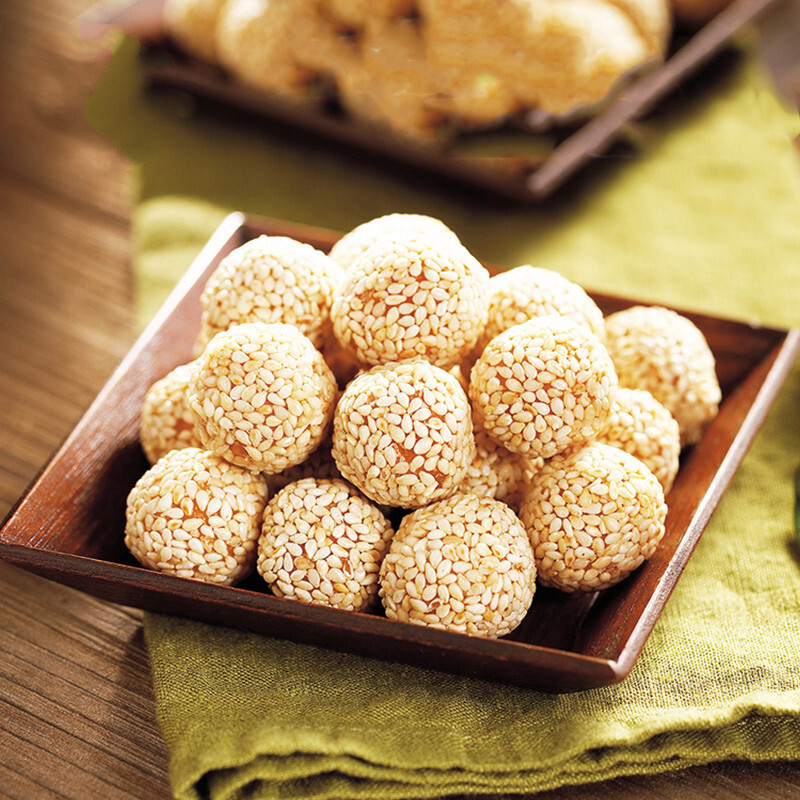 麦蒂酥麻圆芝麻球南通特产麻球芝麻咸糕点饼干点心零食品早餐小吃 原