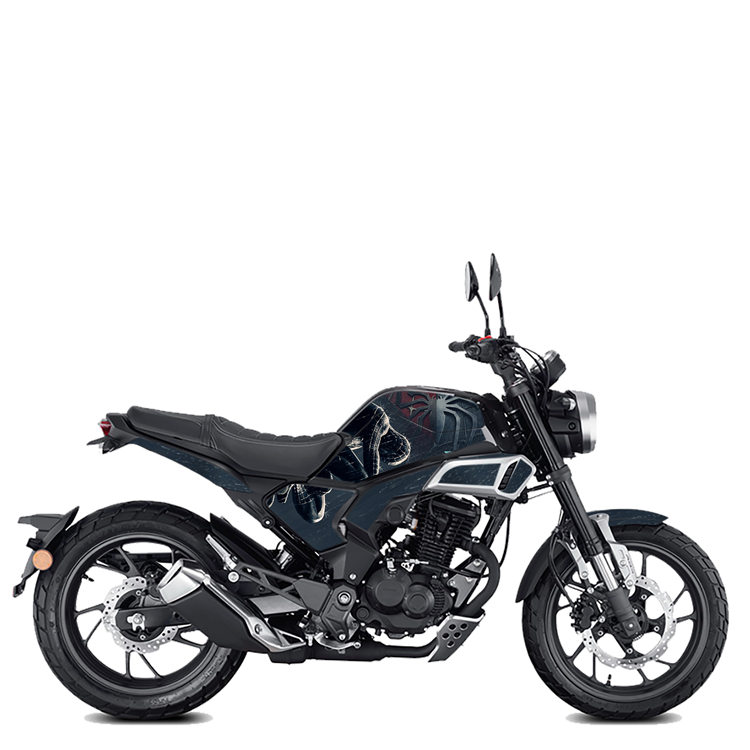 本田cbf190tr改装车贴个性版画拉花卡通动漫贴纸全车贴膜定制 乳白色