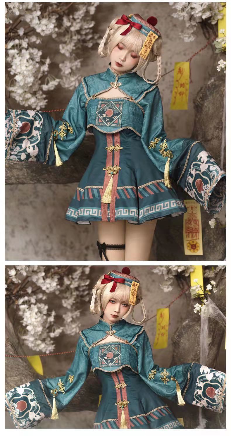 优衣画报小僵尸cos服裙子lolita【小僵尸】小僵尸洛丽塔jk日常女童轻