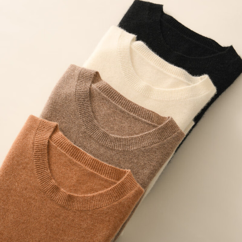 东莞大朗毛衣女士秋冬针织打底衫女安迪绒圆领内搭色外穿宽松长袖上衣