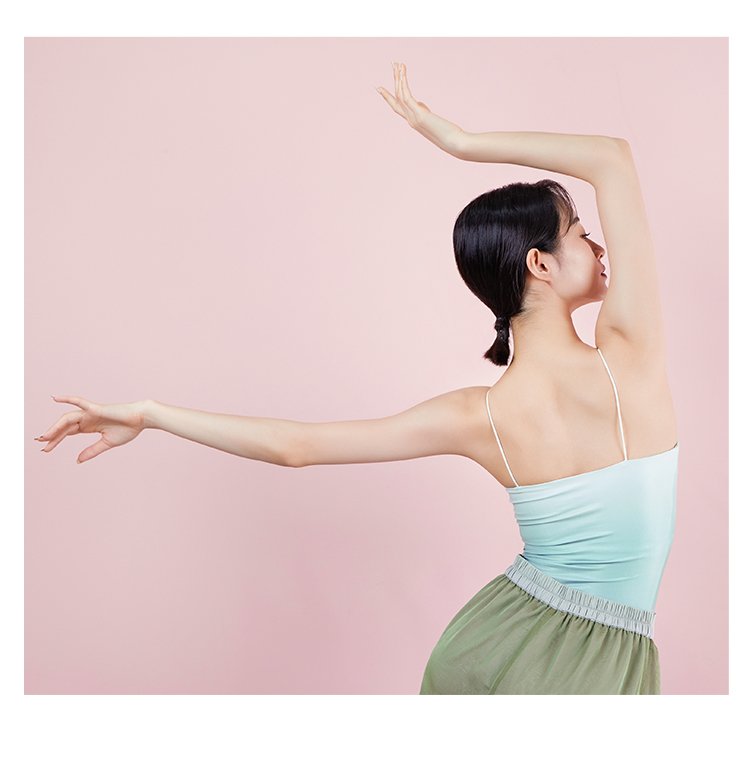 柳歌古典舞渐变色打底吊带露背上衣练功服性感内搭背心舞蹈基训服渐变