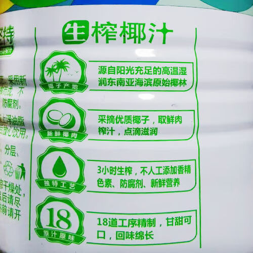 橙伯乐 百森生榨椰子汁 960ml/310ml 植物蛋白饮料整箱装大罐椰汁椰奶