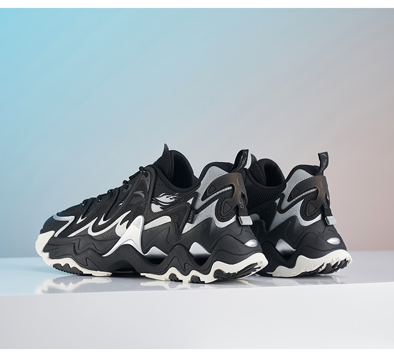 安踏炙热20潮鞋男鞋2021夏季运动休闲鞋男新品防水增高学生跑步鞋子男