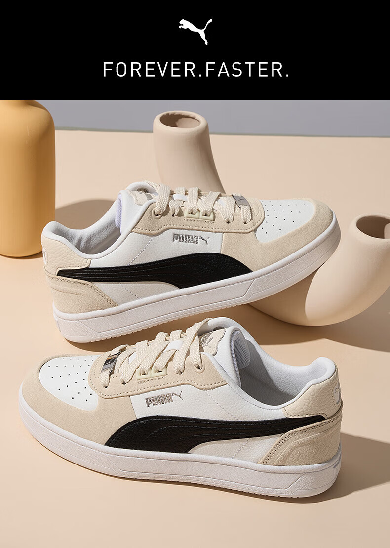 PUMA Versatile Casual White Sneakers for Men And Women, New Summer Skateboard Shoes, Sports Shoes CAVEN 395080 38 1