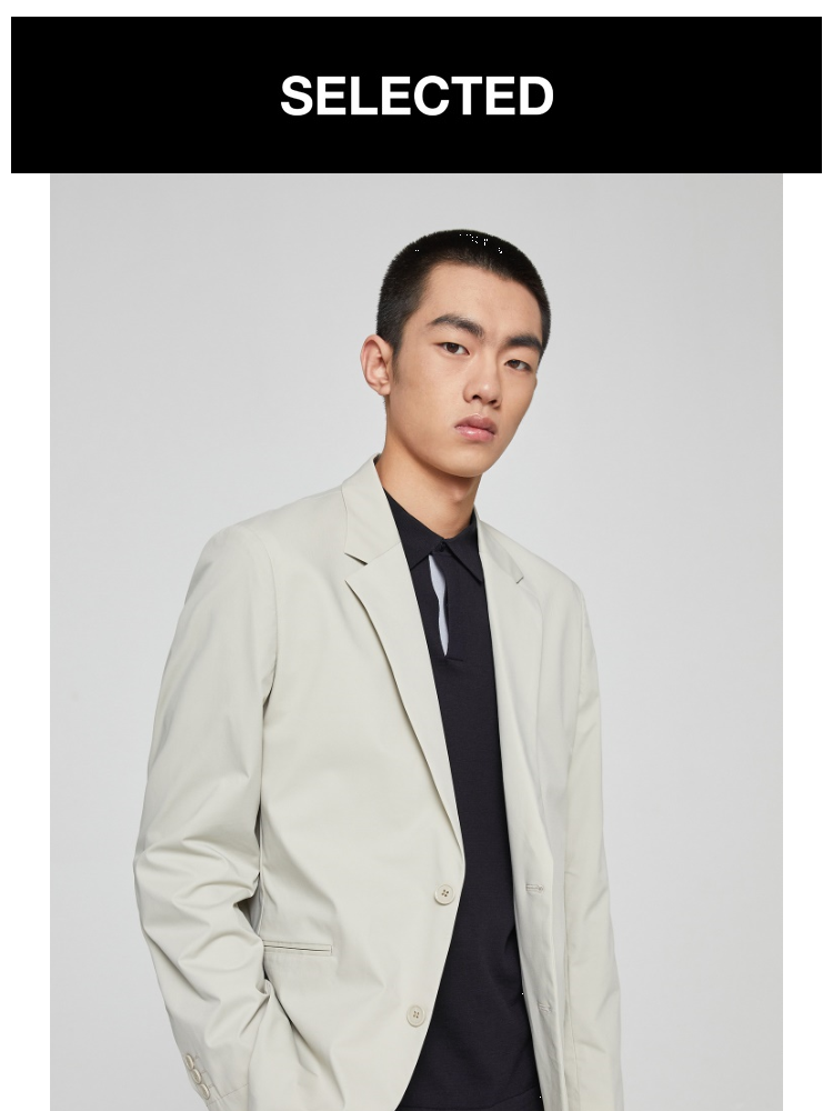 selected思莱德男士秋新西服s421372001草绿色180100al
