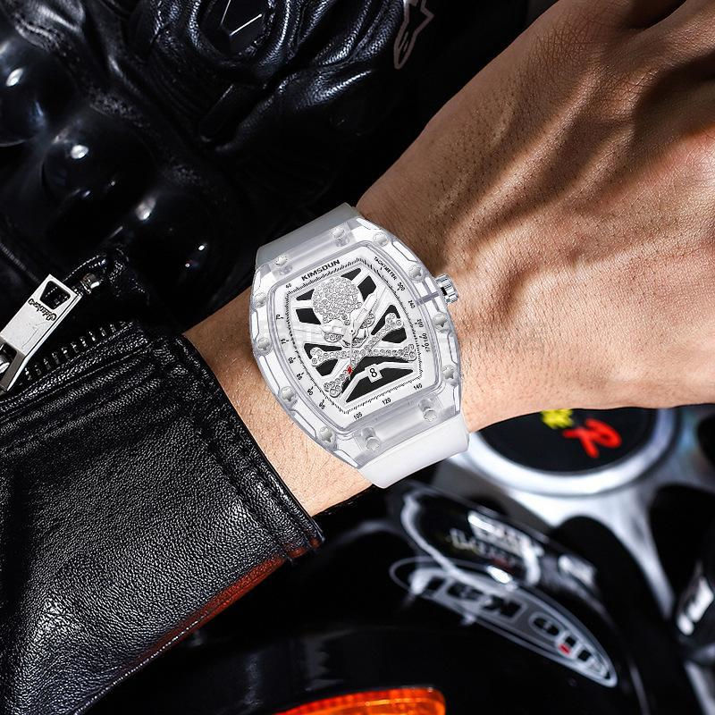 官方旗舰德国布加迪手表自动机械表16缸发动机同款透明镂空全时尚酒桶