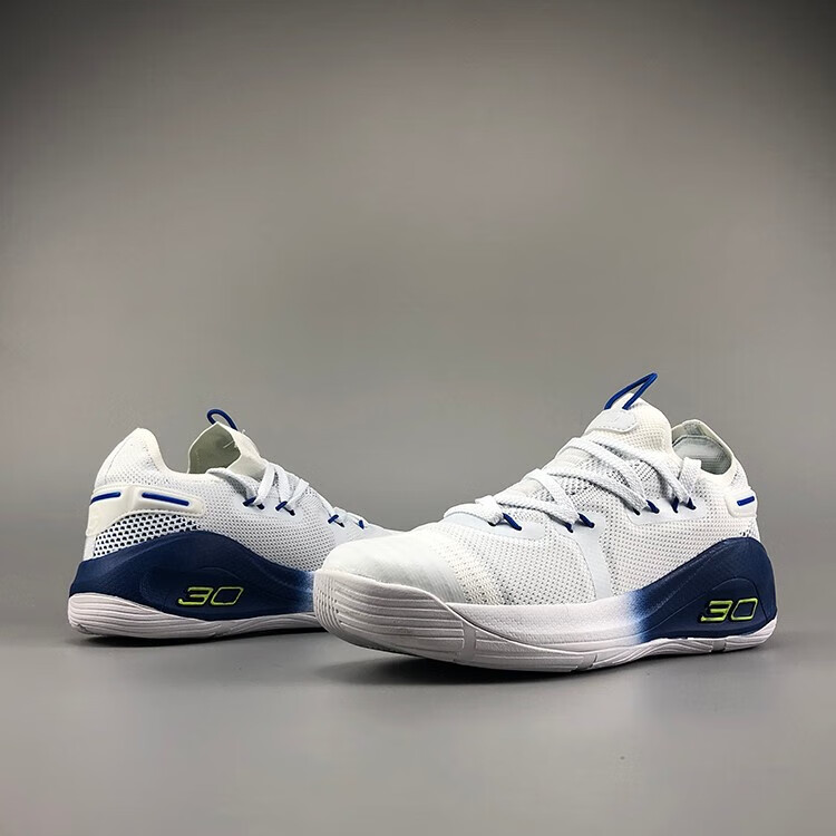 外贸库里7代6男士2021中低帮潮流透气软底防滑耐磨实战篮球鞋 水月 45