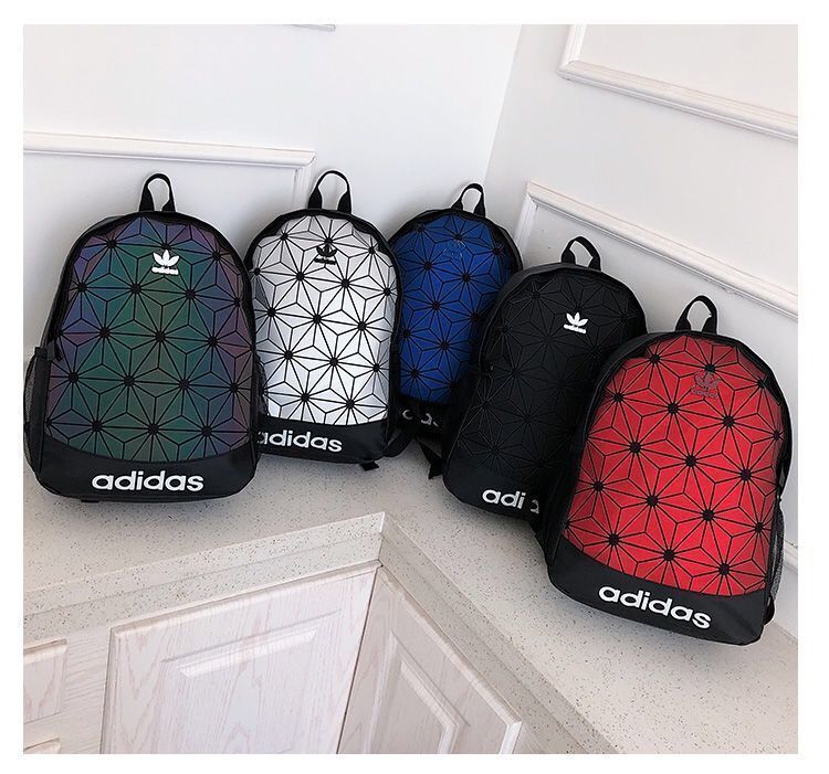 adidas阿迪达斯包官方自营三叶草菱形双肩包初高中学生男女书包大