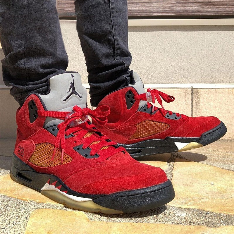 nike耐克男鞋女鞋 air jordan 5 aj5 cny中国新年 白红撕撕乐篮球鞋dd