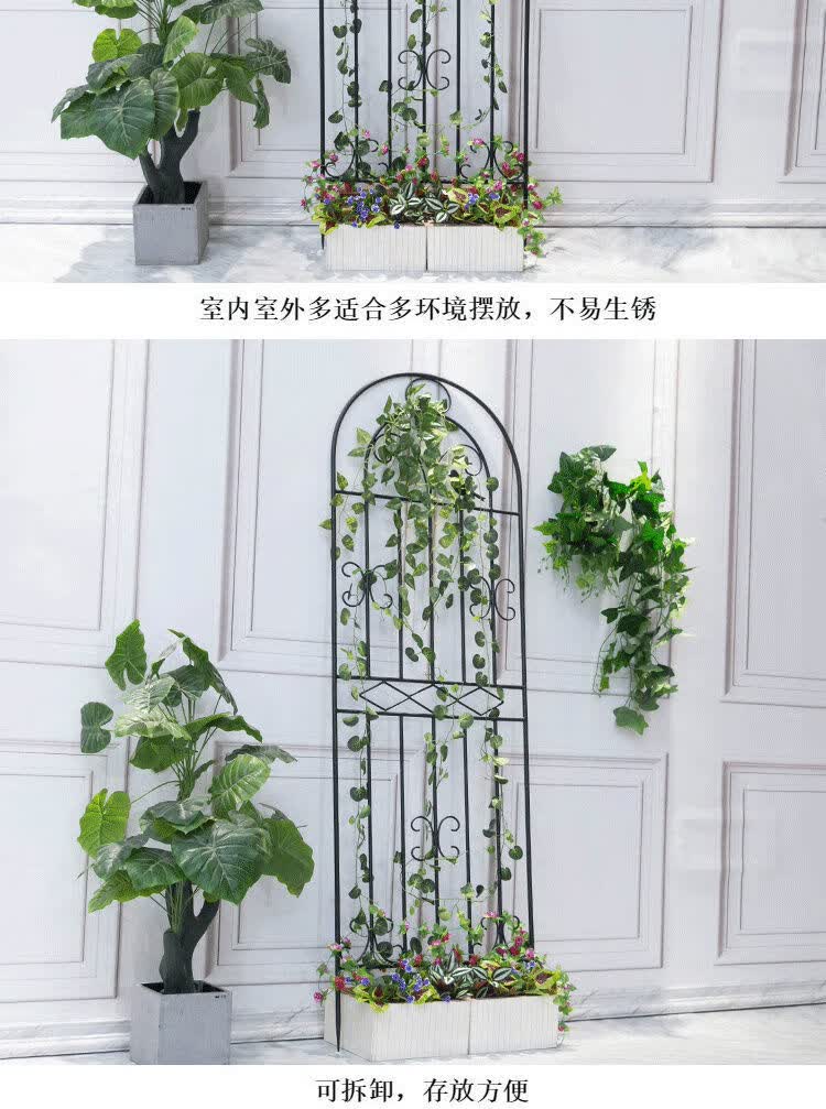 爬藤架网格花墙铁艺花架月季铁线莲插花藤攀爬架户外阳台花支架子享动