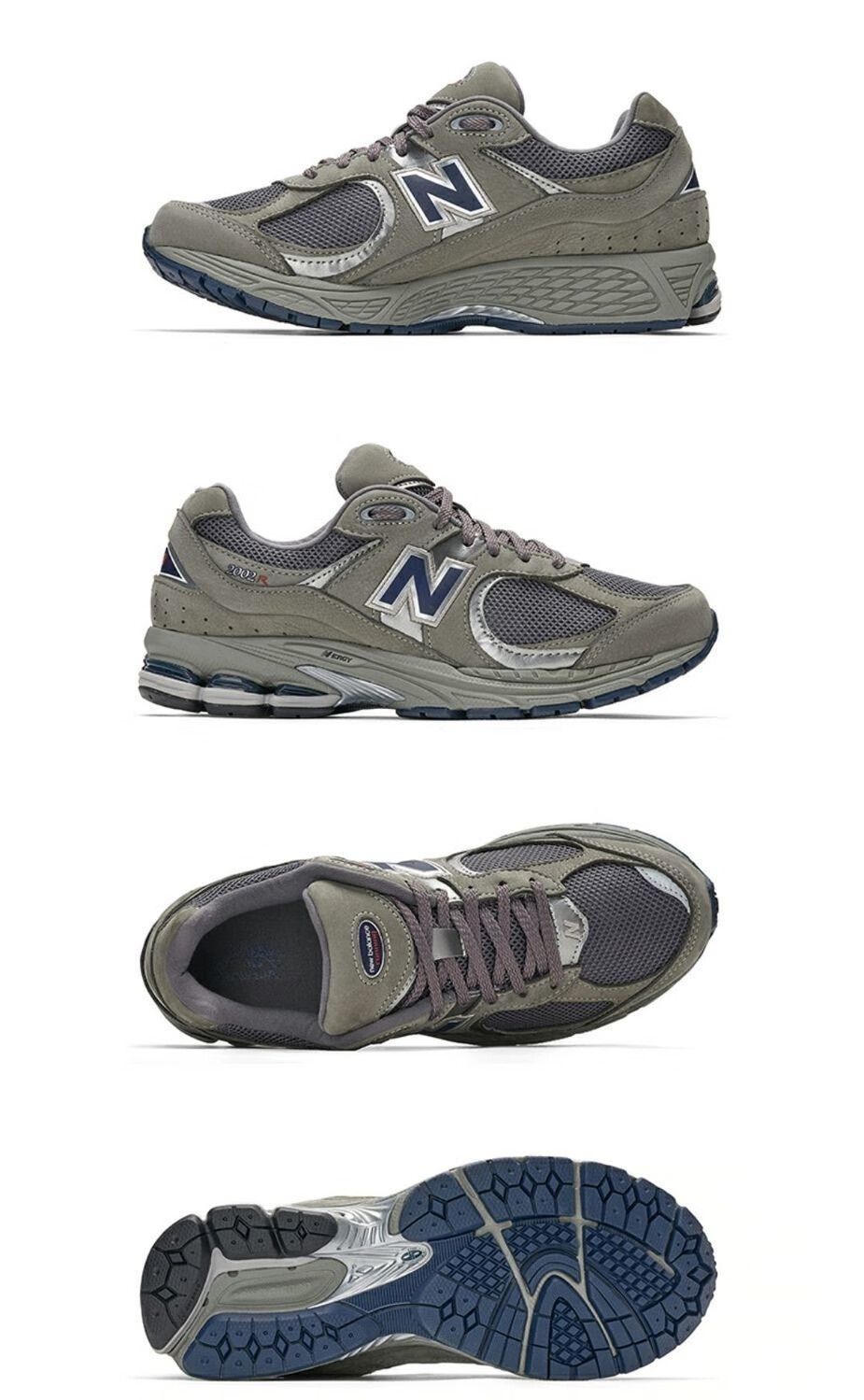 新百伦nb2002r元祖灰复古增高老爹鞋n字男女经典慢跑鞋情侣运动鞋