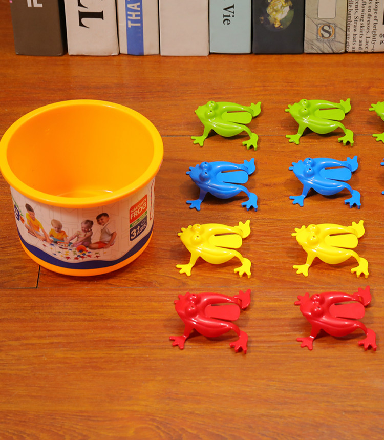 蛙塑料弹跳蛤蟆儿童8090后怀旧玩具 桶装青蛙跳跳【12只青蛙】【图片