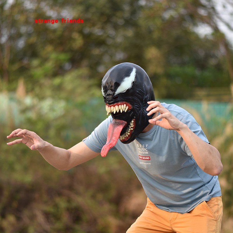 毒液面具cosplay头套 漫威蜘蛛侠3致命守护者 抖音神器 高还原版sn