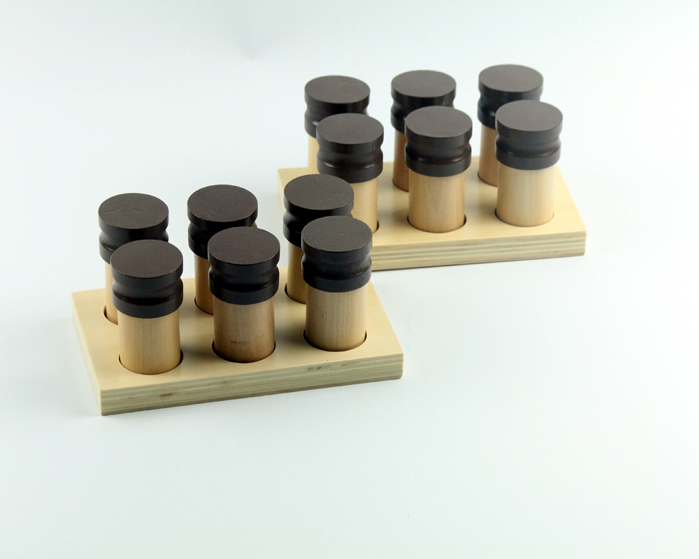 蒙氏感官教育88件套音/嗅觉筒/味觉瓶/触觉/温觉/重量板玩具 嗅觉筒