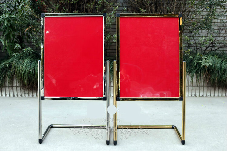 豪优锐立牌不锈钢广告牌展示牌 l脚指示牌宣传架水牌酒店海报架展架