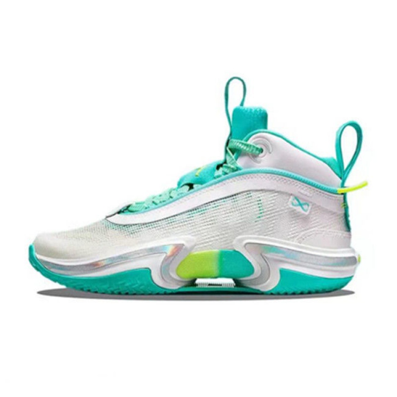 aj36薄荷绿郭艾伦白蓝紫外线透气百搭实战耐磨防滑减震男女篮球鞋 aj