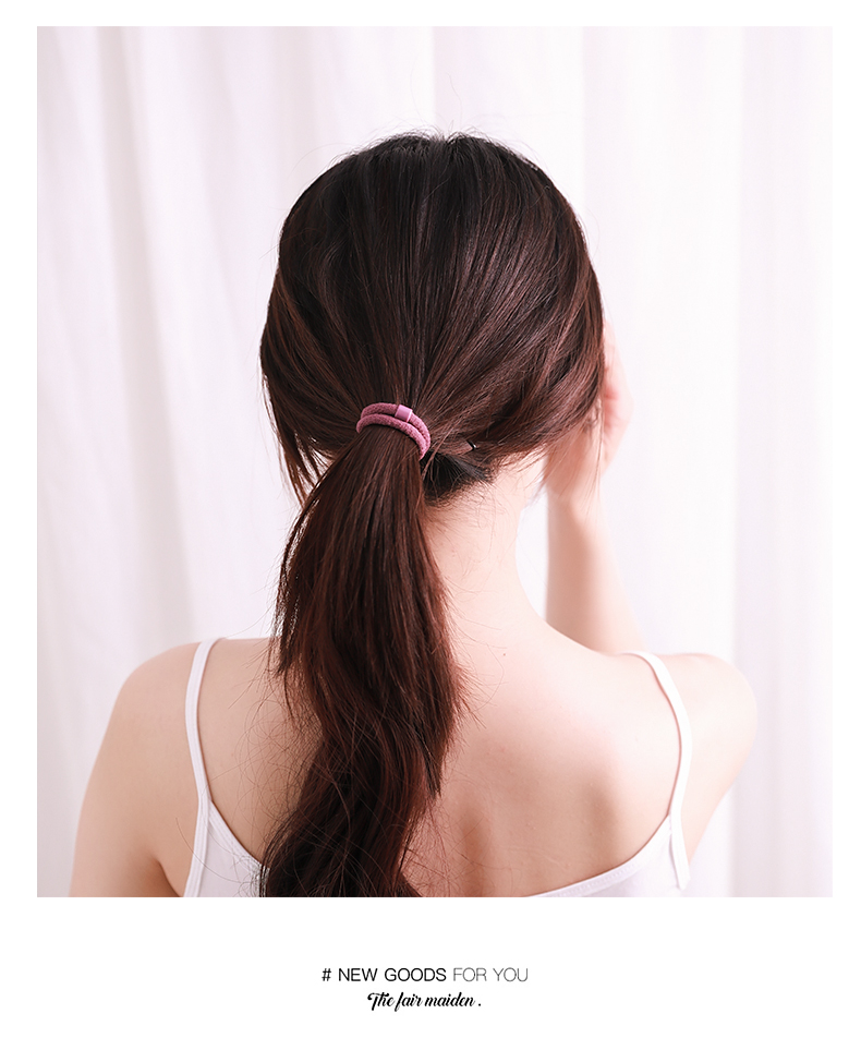 roundsink头绳女简约气质皮套粗扎马尾橡皮筋韩国网红头发绳高弹力