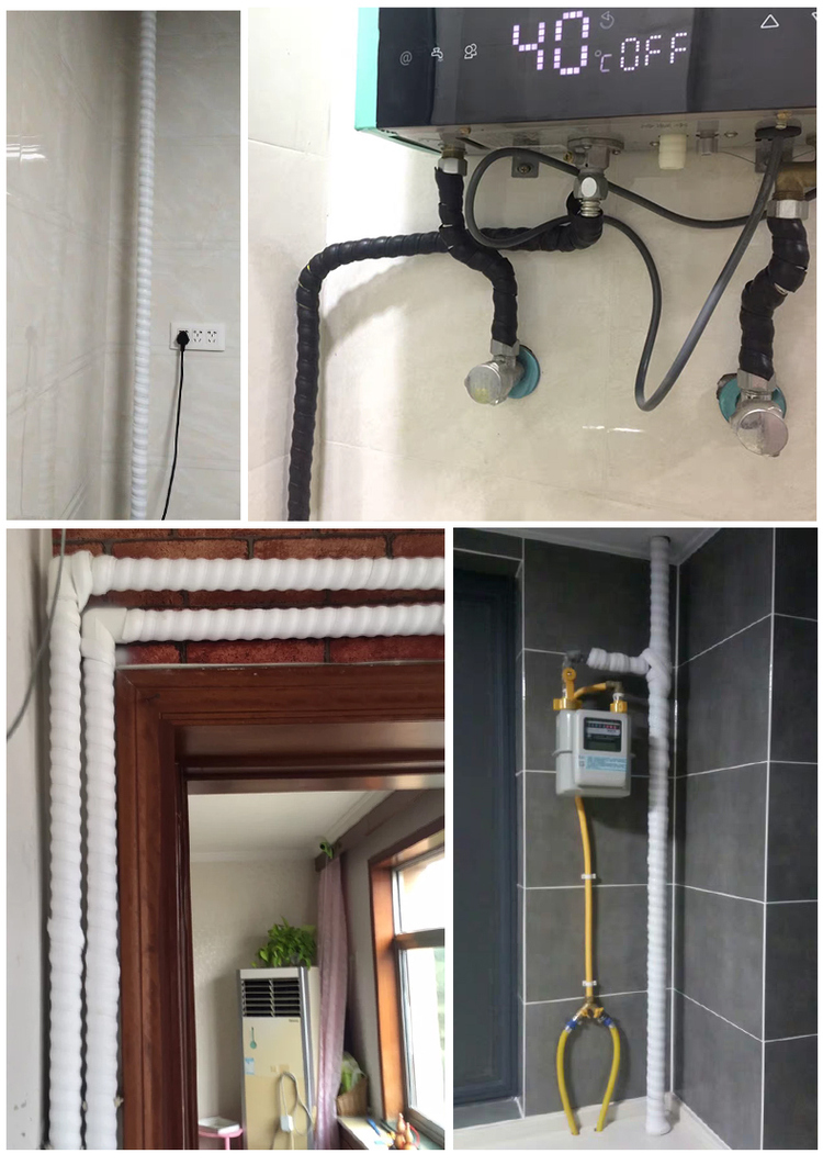 加油管子螺旋胶管保护套耐磨液压油管洗车水管加油管空