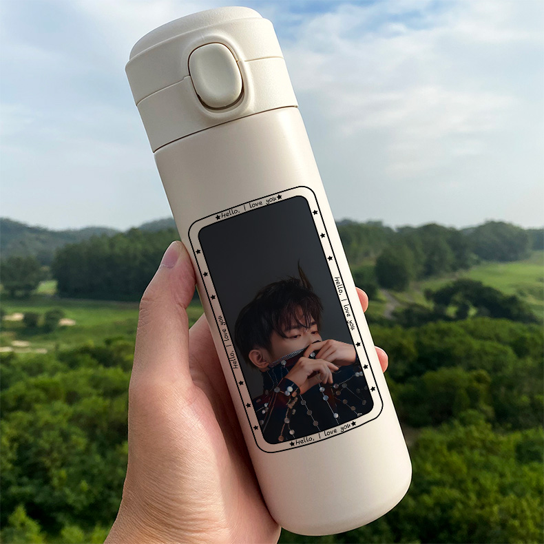 驰诺 易烊千玺水杯 保温杯周边网红学生ins水杯子可爱高颜值私人订制