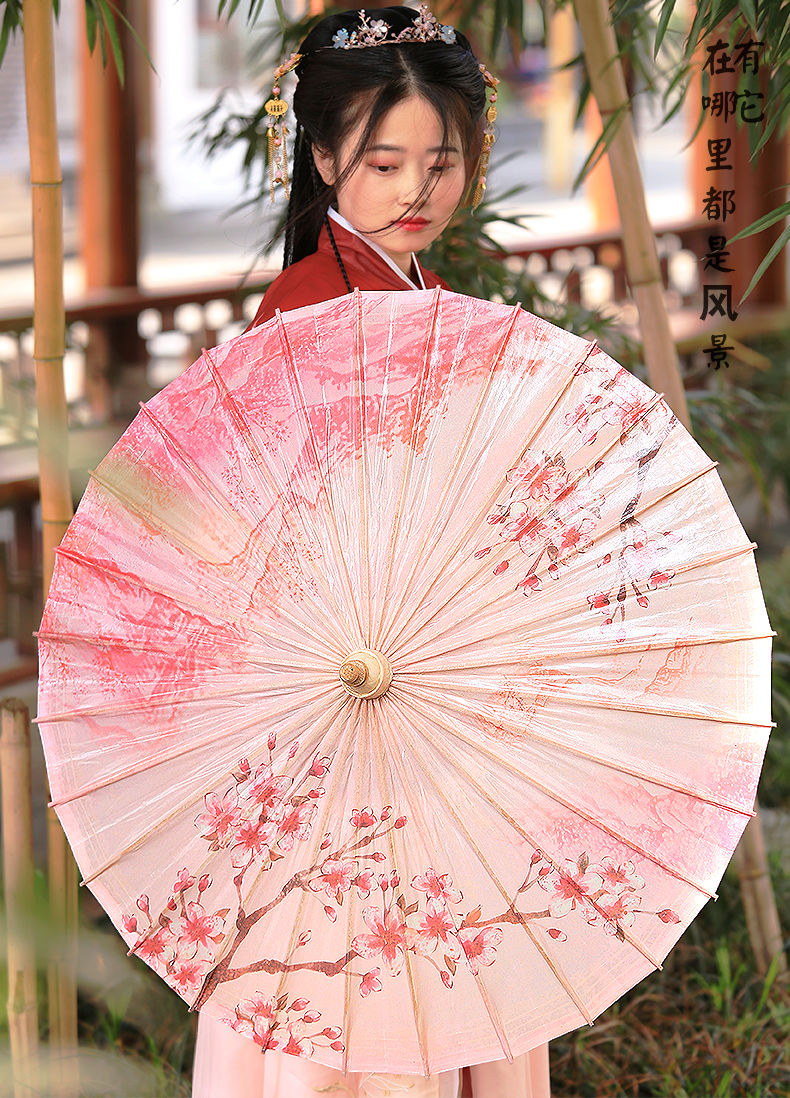 油纸伞油纸伞防雨防晒实用男纯手工雨伞古装传统女汉服舞蹈古风道具伞