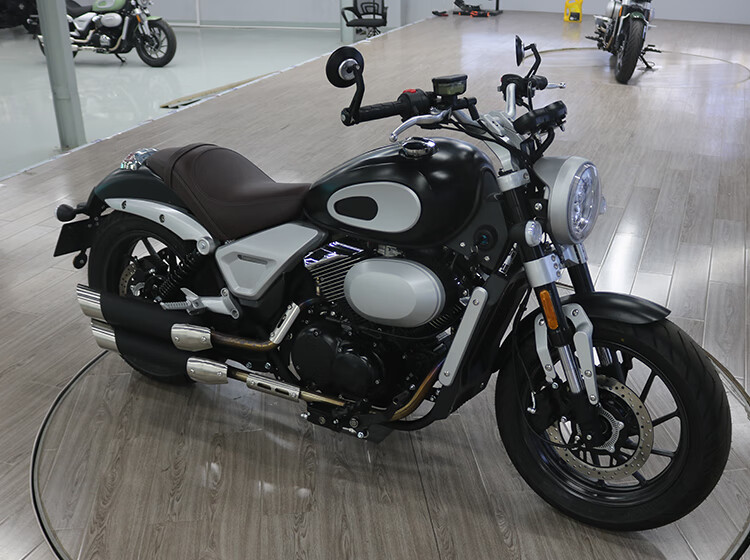 仁民 爵士捷dx250v缸摩托车太子巡航机车 活力橙 250v缸前后abs刹车