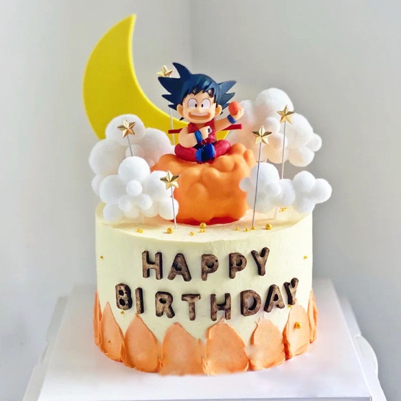 百世今生七龙珠生日蛋糕同城配送儿童定制送男孩卡通动漫孙悟空超级