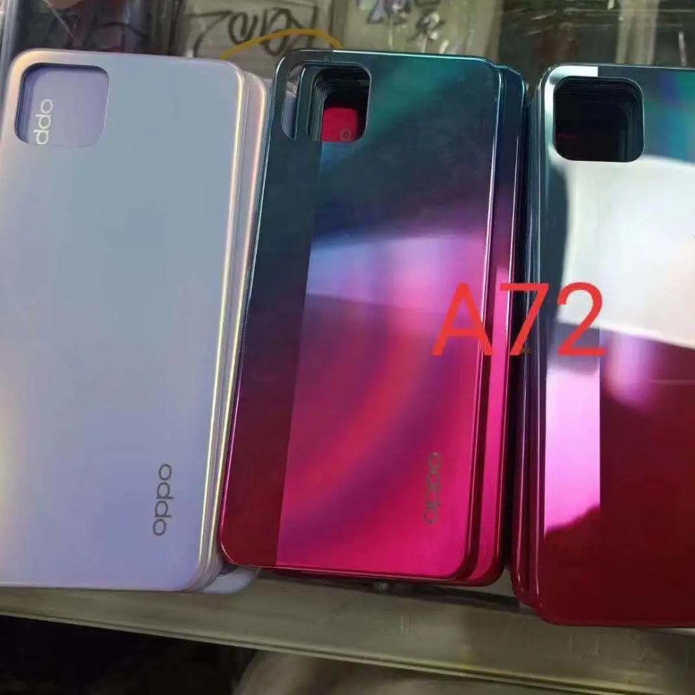 hkna适用oppoa72后盖a72中框外壳oopoa72屏框边框维修更换霓虹后盖中