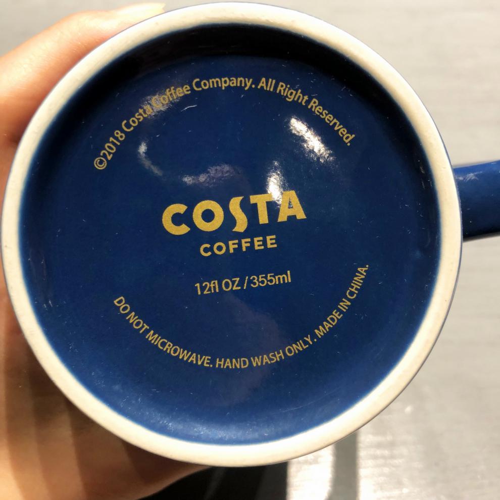 2021新款costa杯子costa咖世家杯子带盖星辉相映圣诞马克杯带茶漏陶瓷