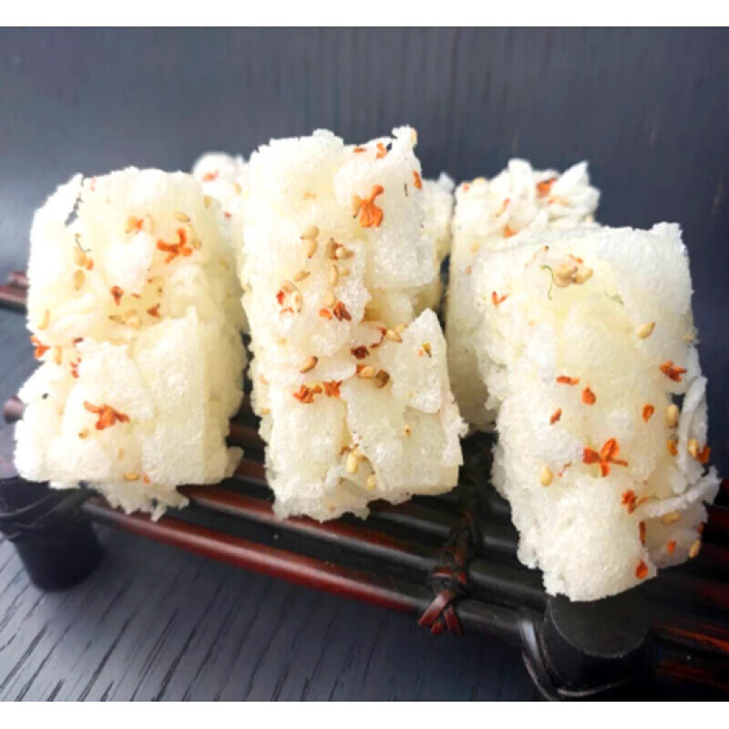 现做糕点浙江温州特产桂花芙蓉糖小吃制做地方特色美食点心芝麻桂花