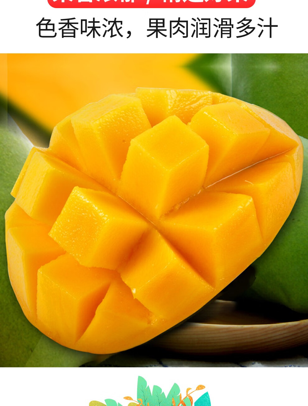 蔬农联四川攀枝花凯特芒果大青芒大芒果当季新鲜青芒果水果5斤装