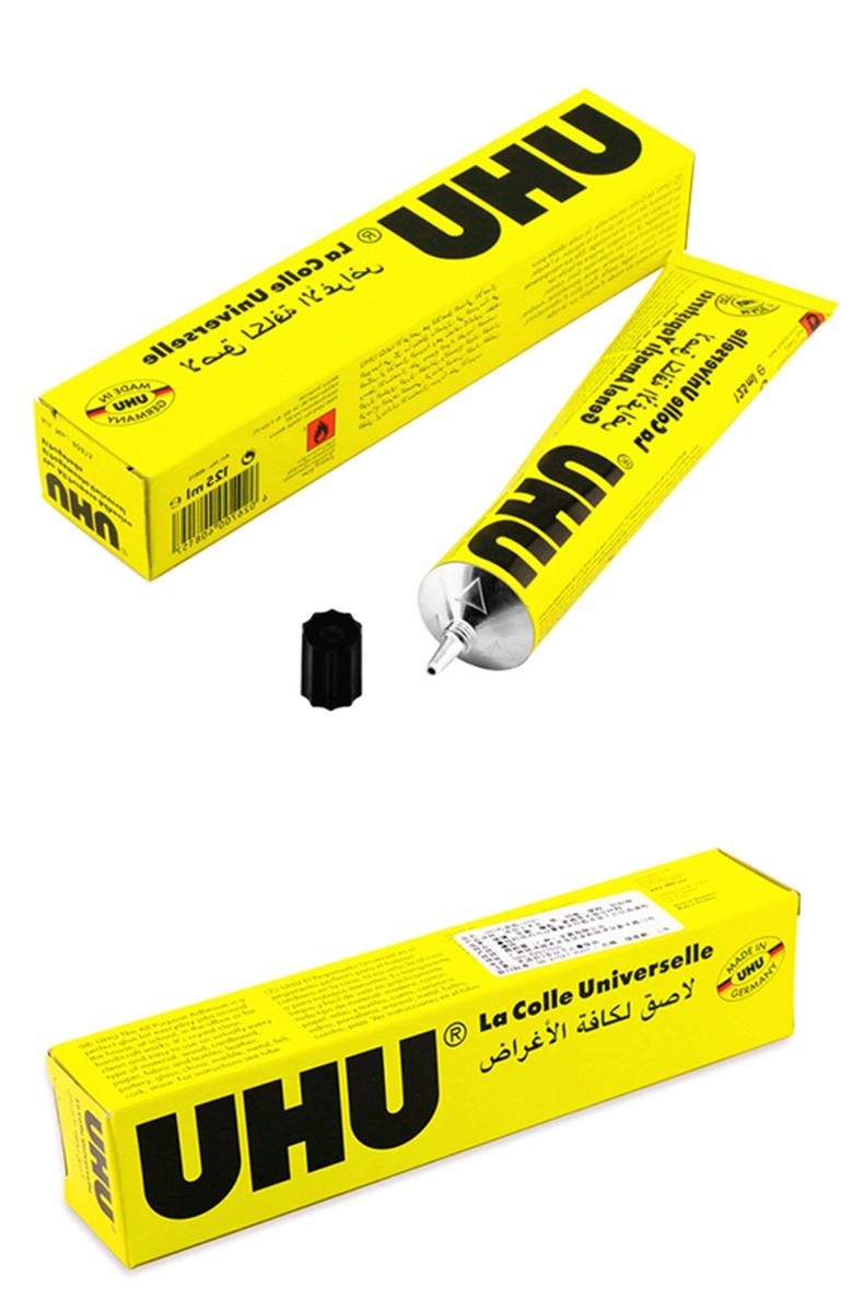 透明强力胶35ml友好牌小屋模型u胶uhu胶水透明软性粘合剂35ml10只