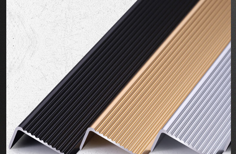 l大理石防滑条 铝合金楼梯防滑条台阶包边条瓷砖踏步收边条大理石直角