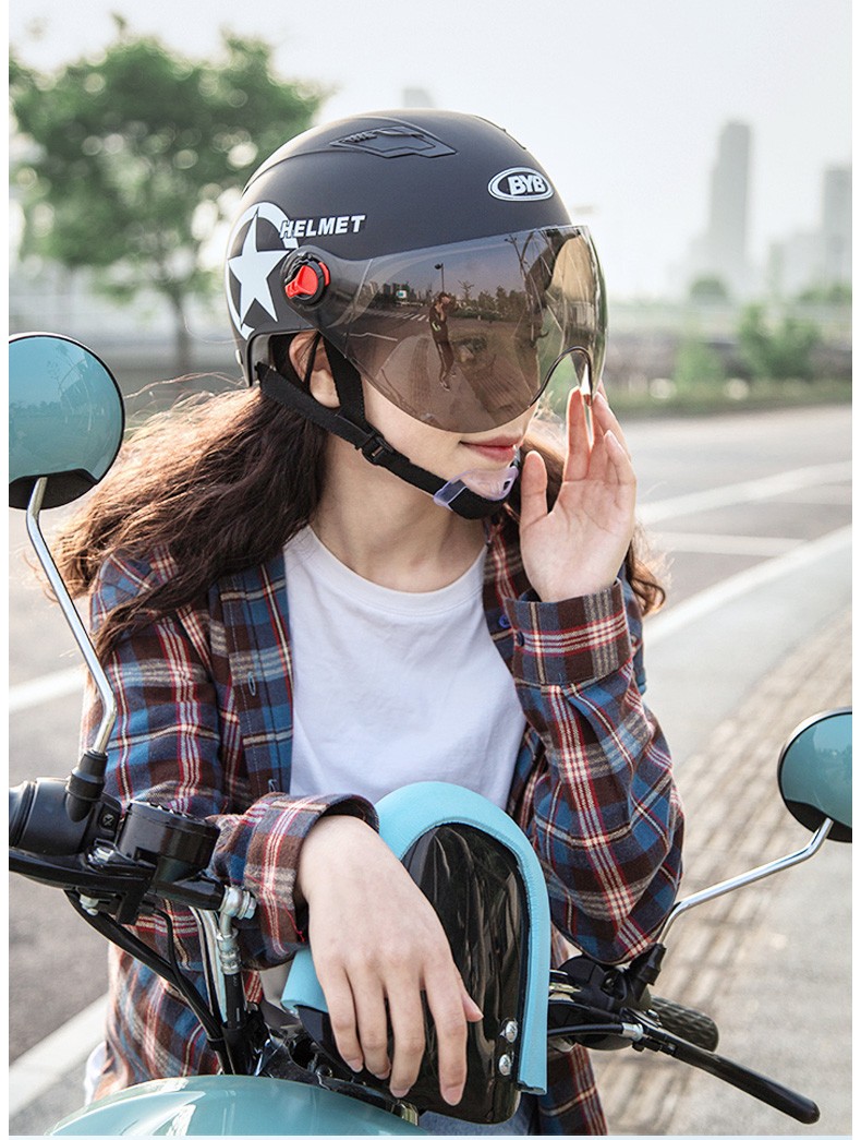 永久电动车头盔3c认证男女通用自行车电瓶车摩托车骑行半盔超轻轻便