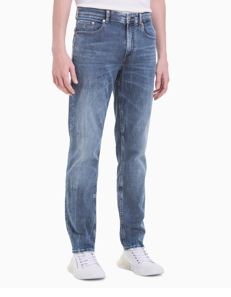 ck jeans 2021春夏男装梅尔辛深蓝合体楔形版牛仔裤ckj059j317927 1bj