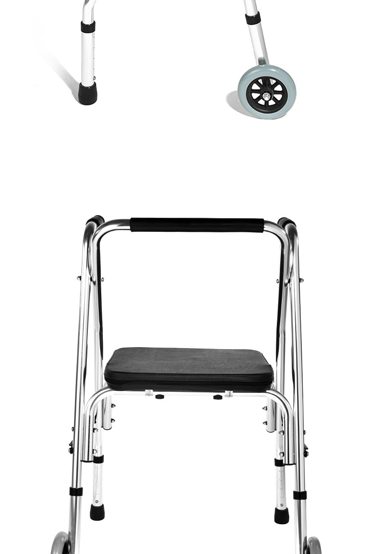 老人残疾病人助行器辅助行走推车老年康复走路拐杖助步器扶手架升级款