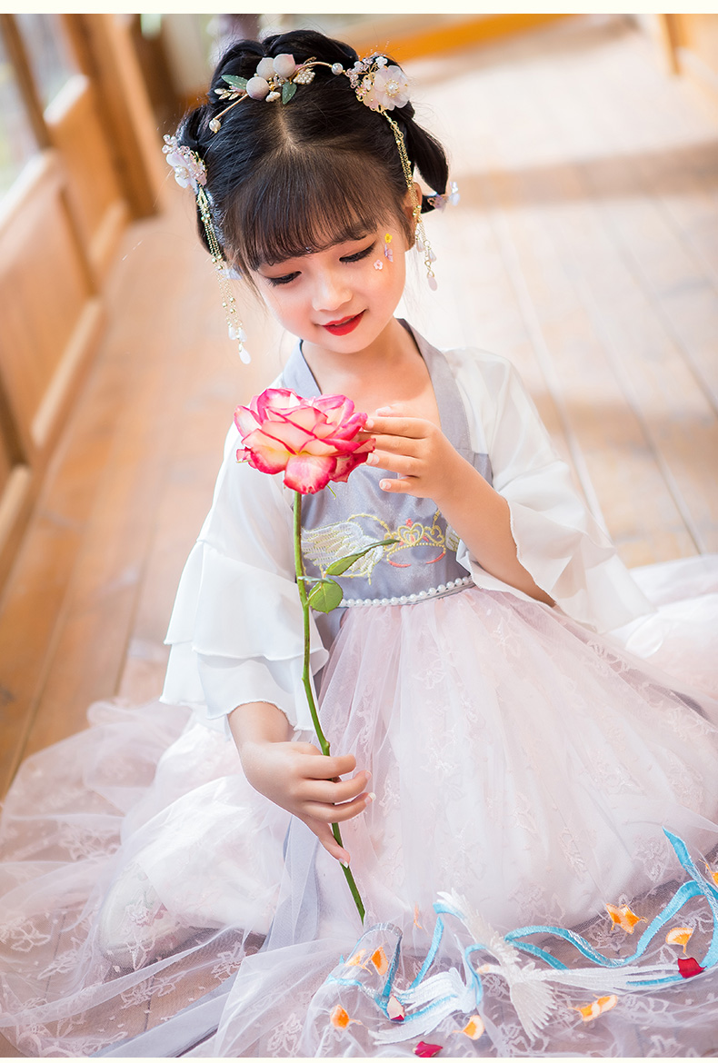 猫耳酱汉服唐装小中大童古装中国风连衣裙2021春秋襦裙夏装超仙裙子女