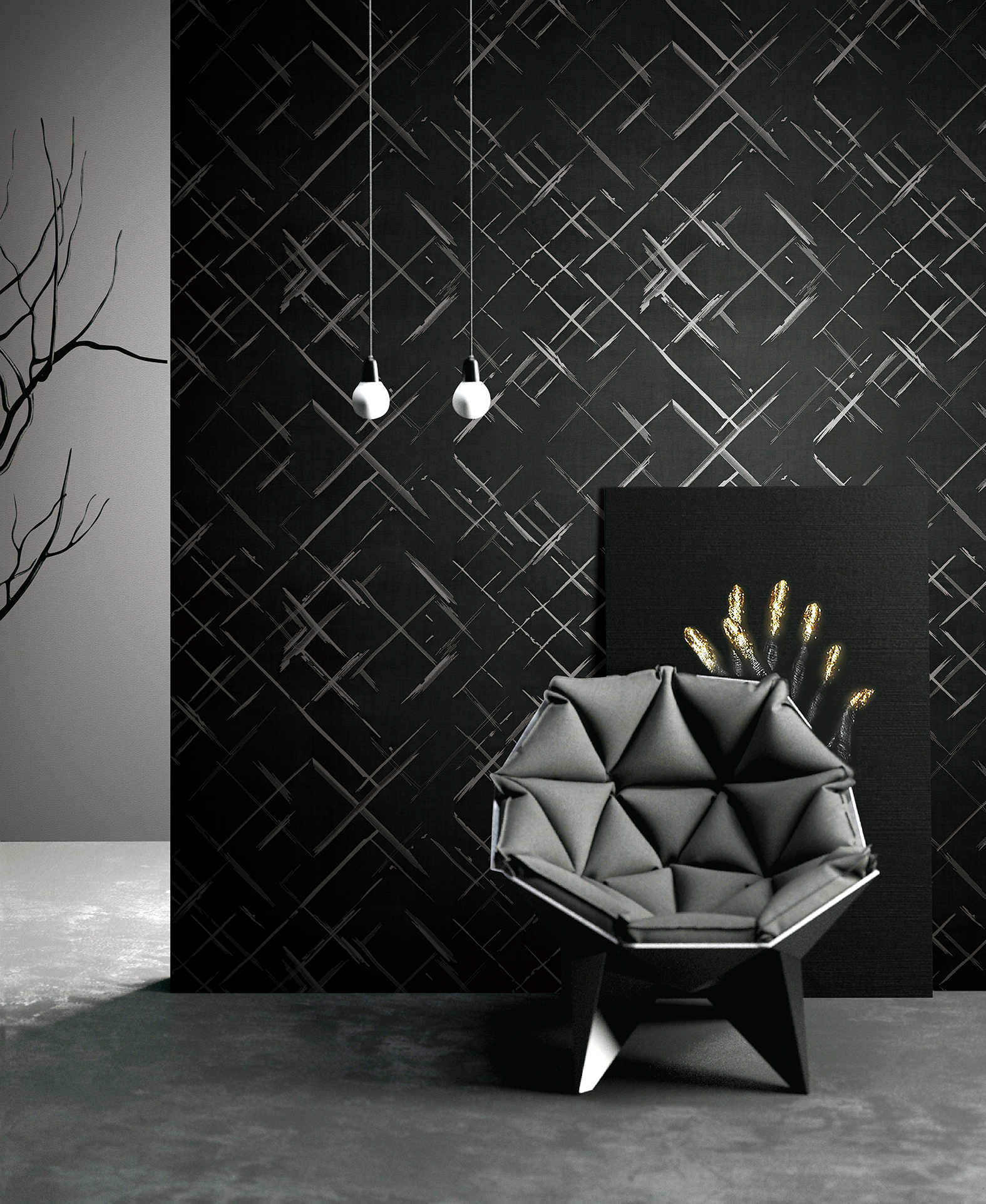 蓝绣 墙布无缝墙布卧室客厅电视沙发背景墙壁布 奢侈系列:sc08 主花价