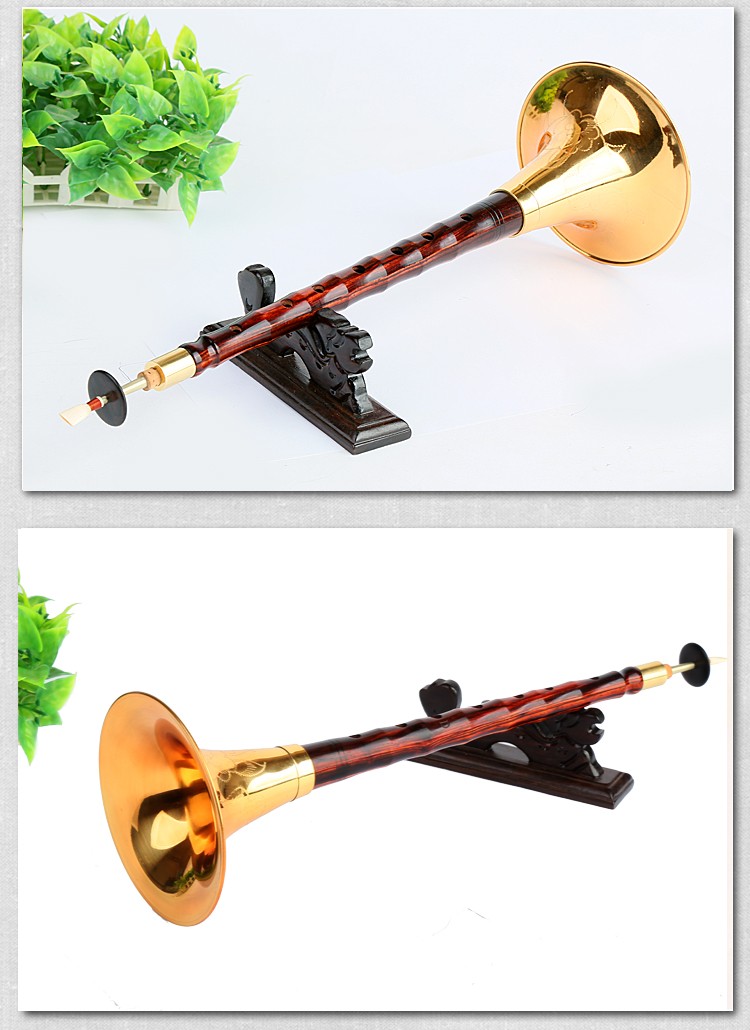 乐器精品老红木专业演凑唢呐大g/a/降b/c/d/e/小f调免修哨 专业小把位