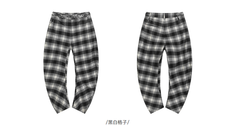 bosie rainbow21秋新款实穿不易皱休闲裤小丑灯笼裤潮5034r 黑色 l