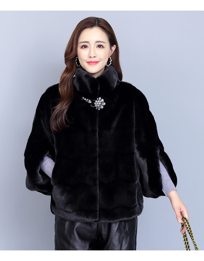 女装 皮草 雅鹿 雅鹿官方旗舰【轻奢系列】海宁皮草整貂皮大衣女短款