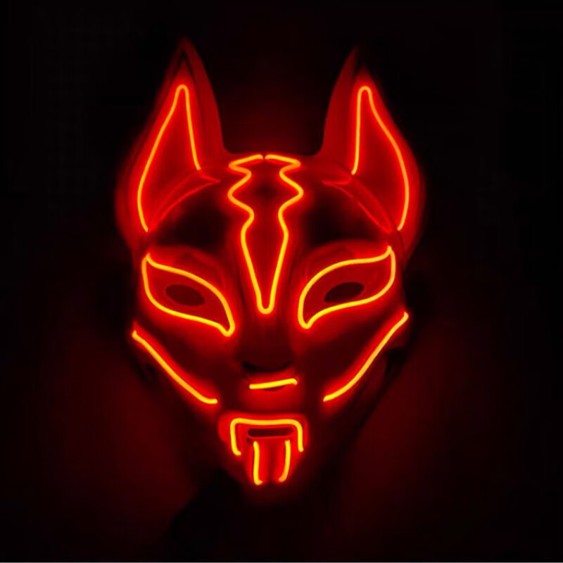 赛博朋克面具电竞 赛博朋克面具科幻发光眼镜未来科技感拍照潮男女