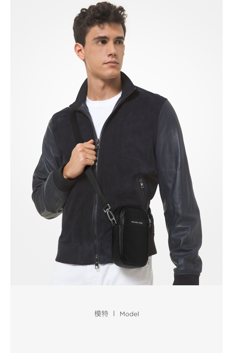 618抢先加购mkgreyson男士迷你皮质轻便斜挎包手机包男包黑色001ns