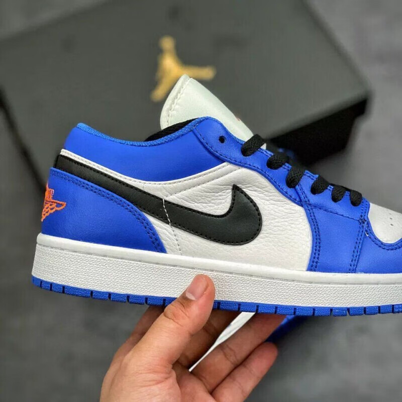 官方旗舰纪觅联名aj男女鞋乔low藤原浩小闪电白蓝脚趾低帮55355824小