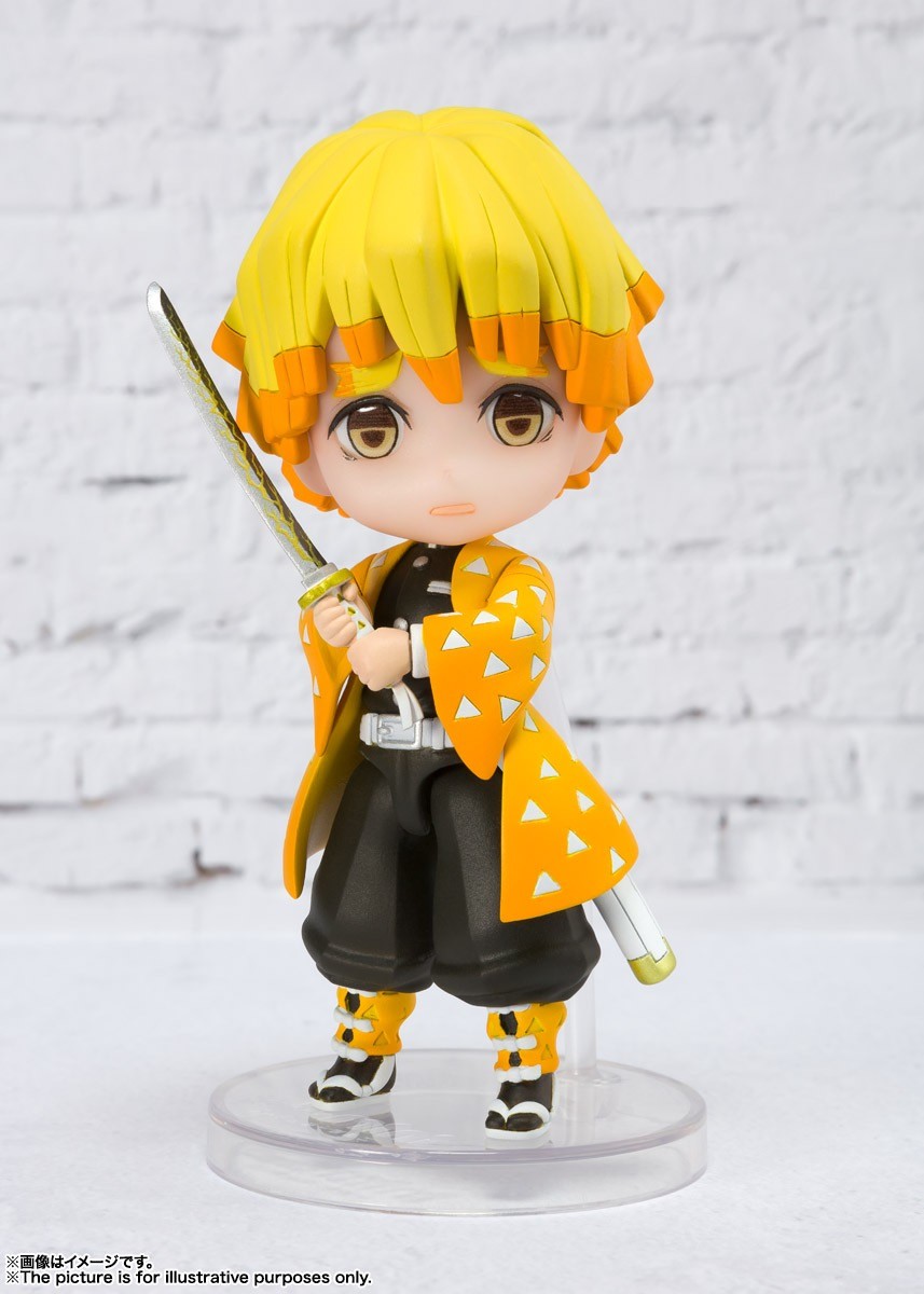 万代figuarts mini fm鬼灭之刃动漫q版手办香奈乎弥豆子音柱现货 炭治