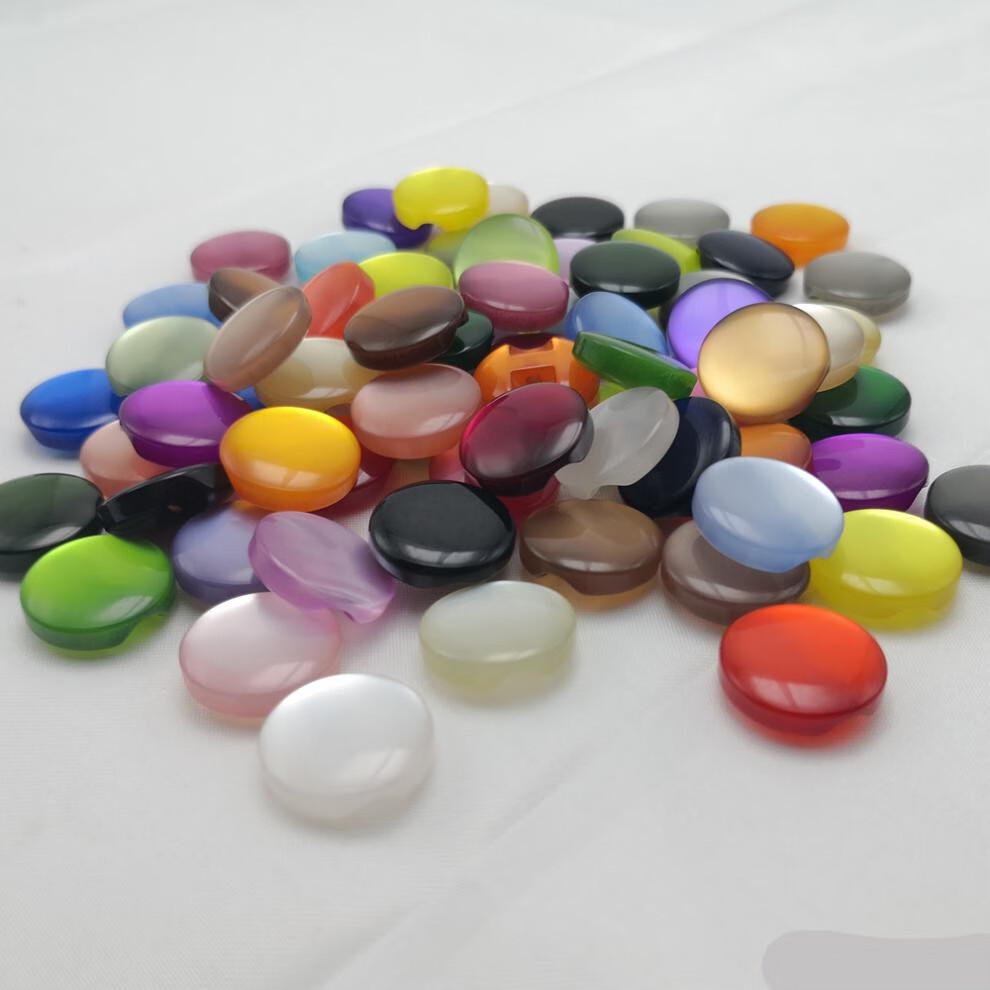 玻璃扣衣服彩色珠光暗眼扣防玻璃衬衫扣子高脚纽扣宝宝毛衣手缝小扣