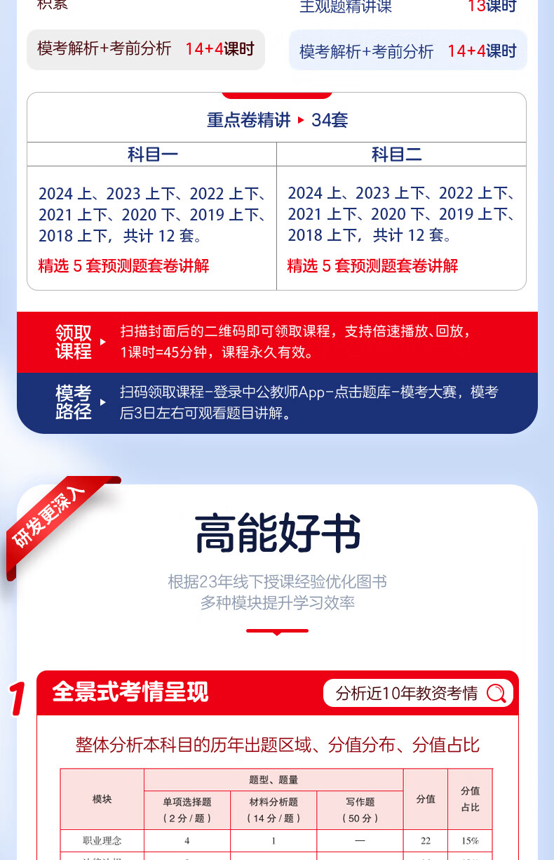 中公教育教资考试资料2024下半年初初中教资高中2024中学中高中语文数学英语教师资格证考试用书中学（教材+历年真题试卷+预测卷）全套9本初中高中体育历史物理等中学备考2024教资 教资初中数学详情图片4