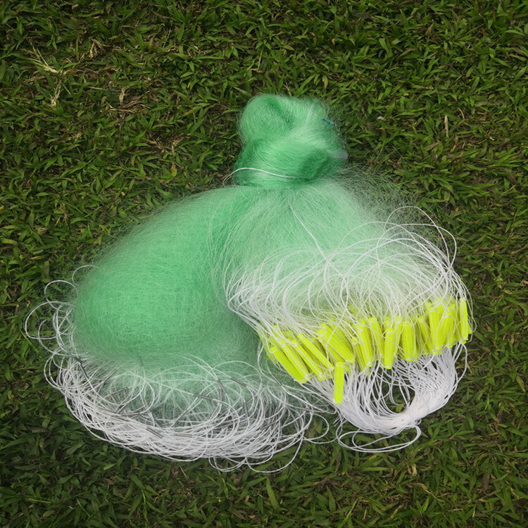 岩立(yanli) 1米高12米高渔网丝网三层沉网挂子鱼网捕鱼网鲫鱼鲢白条