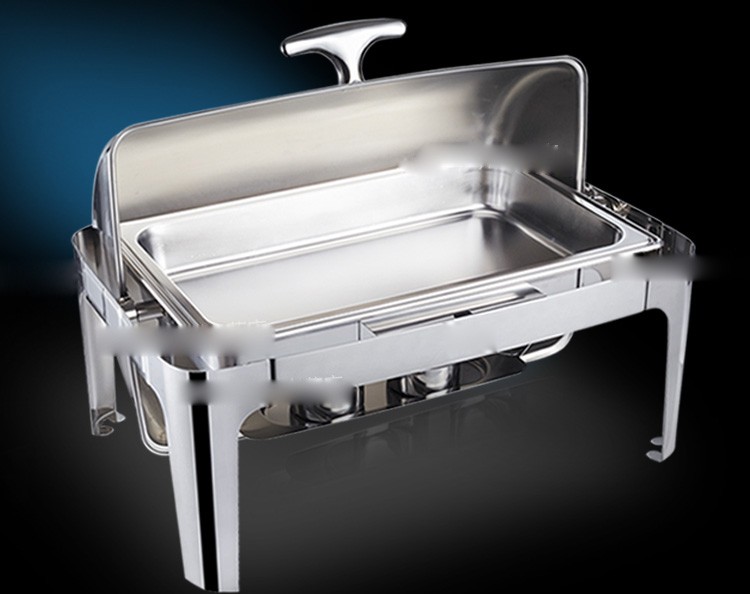 方形不锈钢自助餐炉商用电加热翻盖布菲炉酒店自助餐保温炉加厚早餐炉