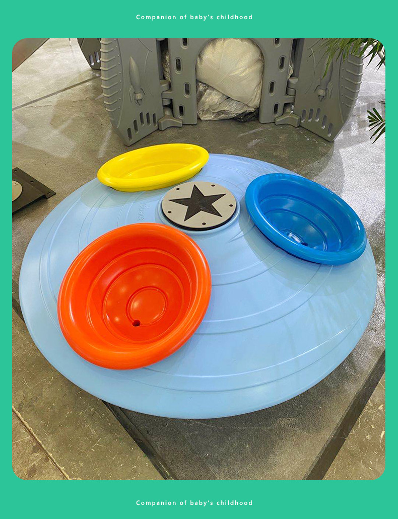 幼儿园旋转椅儿童飞碟公园小区转盘休闲游乐场大型室内户外转转椅弹簧